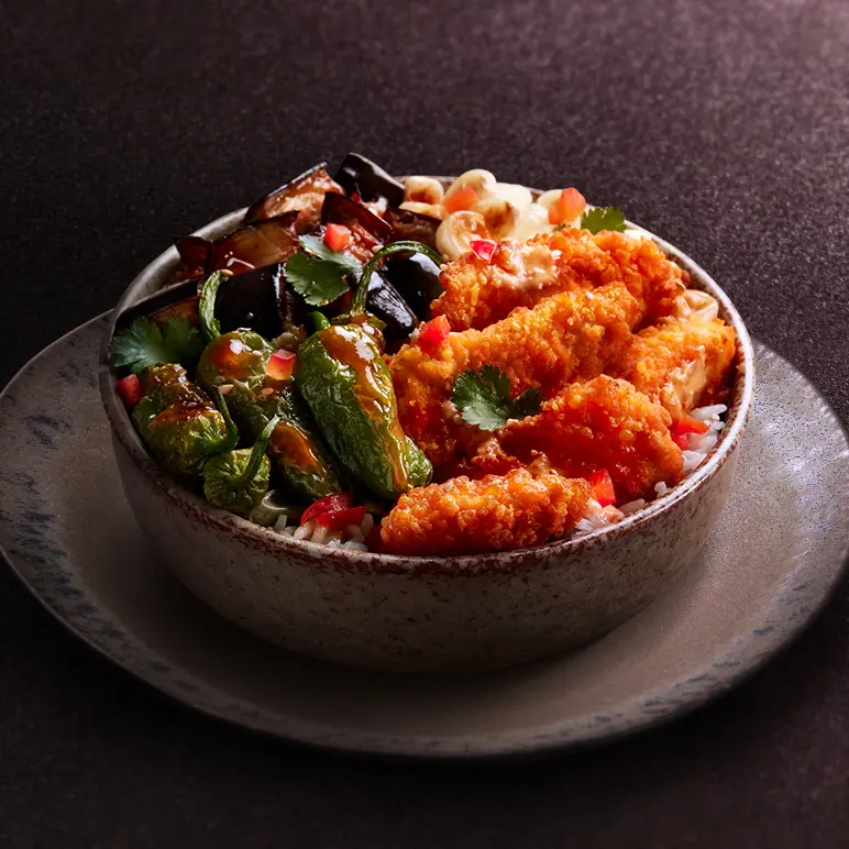 Donburi poulet croustillant